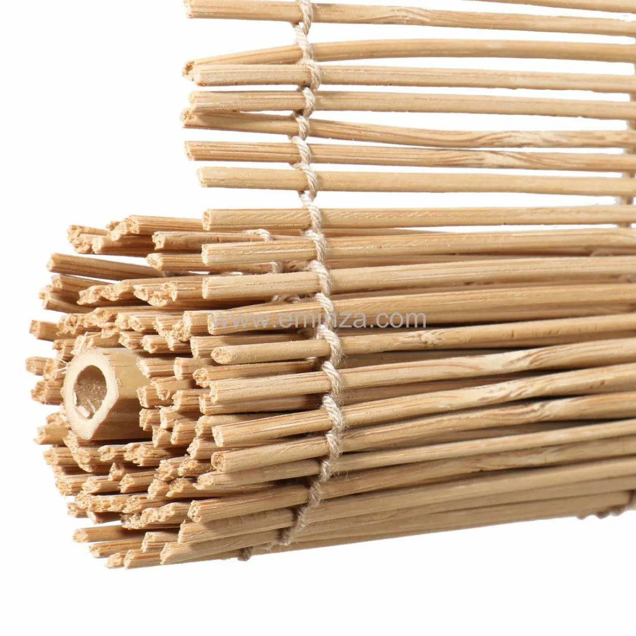 Store enrouleur à baguettes (90 x 180 cm) Bambou Naturel