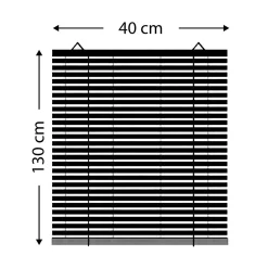 Store enrouleur à lattes (40 x 130 cm) Bambou Chocolat