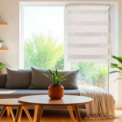 Store enrouleur Jour / Nuit (75 x 180 cm) Beige chiné
