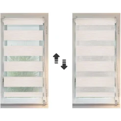 Store enrouleur Jour / Nuit (90 x H180 cm) Beige chiné