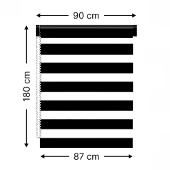 Store enrouleur Jour / Nuit (90 x H180 cm) Beige chiné