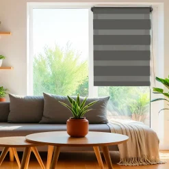 Store enrouleur Jour/Nuit (45 x 180 cm) Gris anthracite