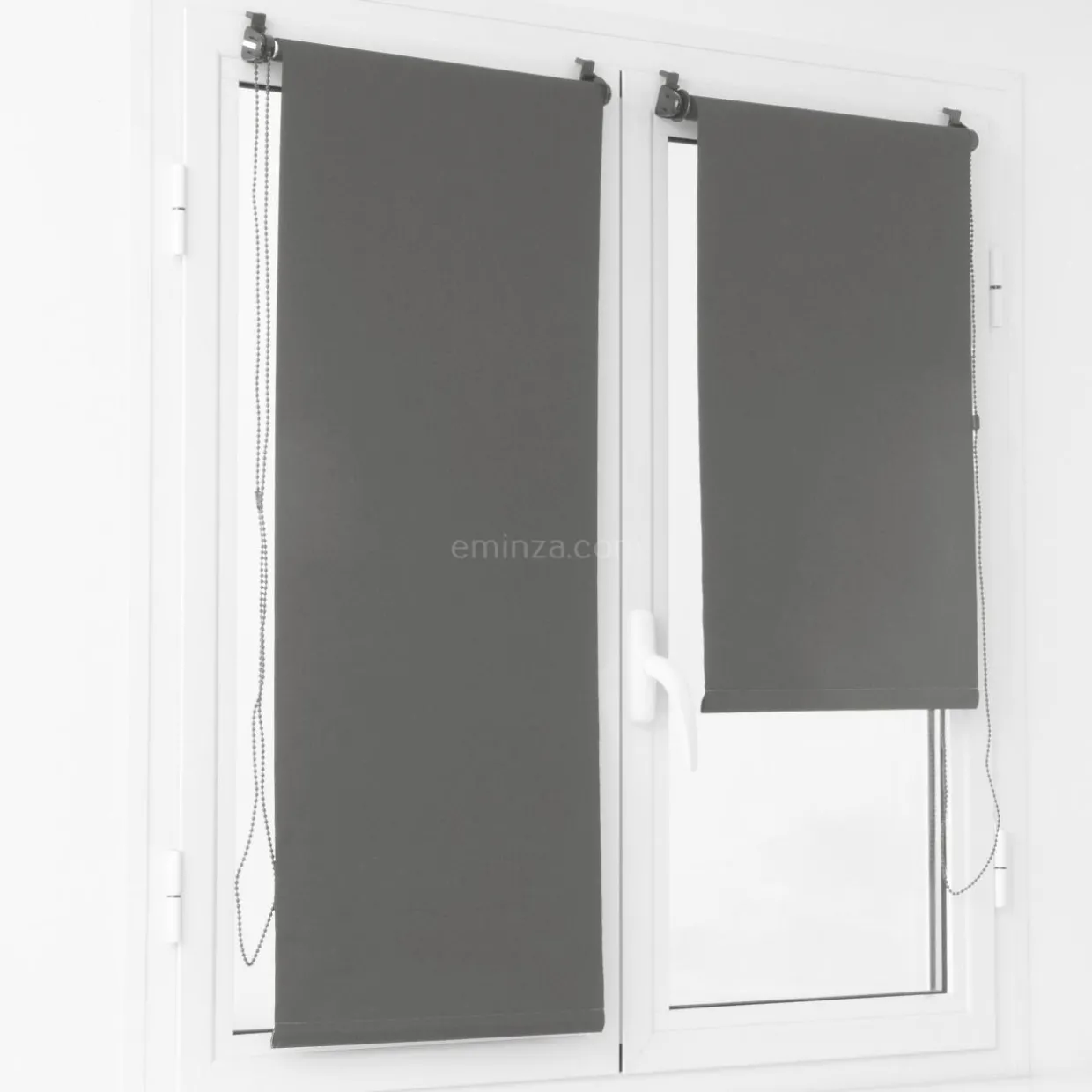 Store enrouleur occultant (60 x 180 cm) Uni Gris