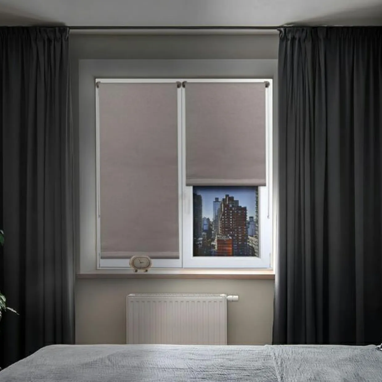 Store enrouleur occultant (45 x 180 cm) Lio Taupe