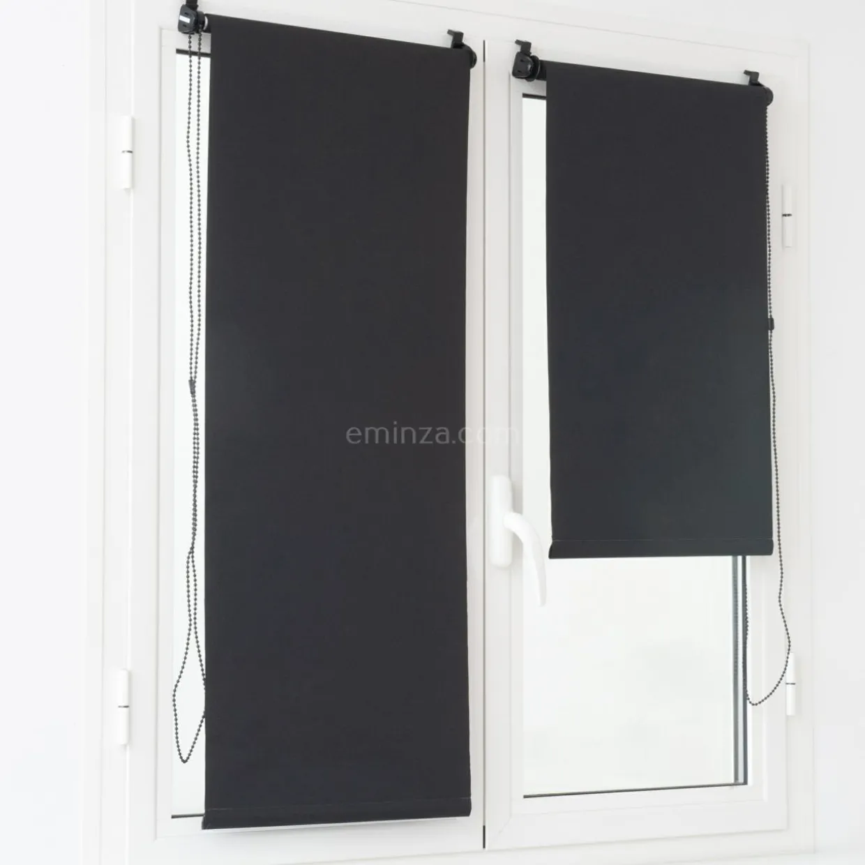 Store enrouleur occultant (45 x 90 cm) Uni Noir