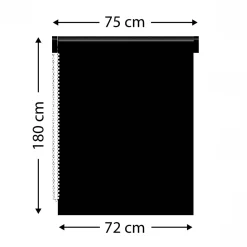 Store enrouleur tamisant (75 x 180 cm) Pure Gris béton