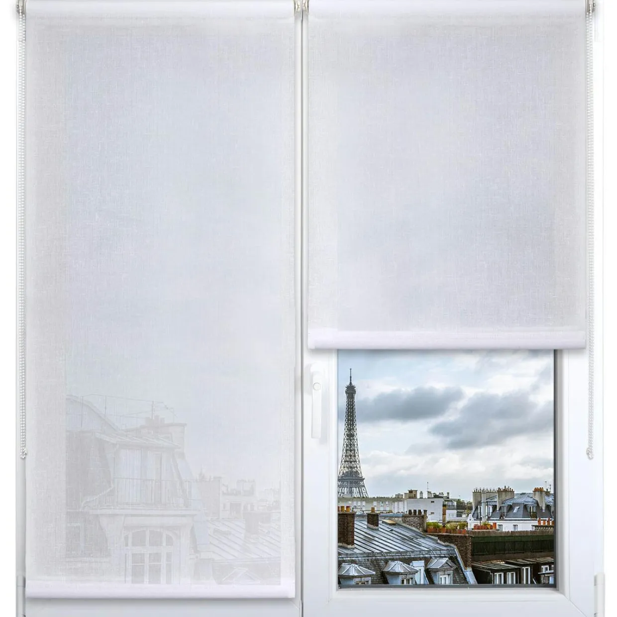Store enrouleur tamisant (45 x 180 cm) Pure Blanc