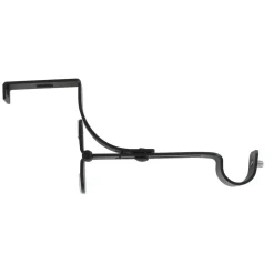 Support à tringle pour caisson de volet roulant (L135 / D20 mm) Noir satiné