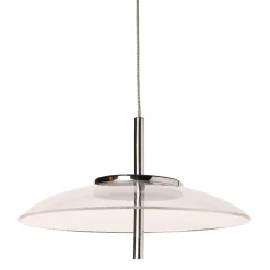 Suspension aluminium sixties LED (D20 cm) UFO Transparent