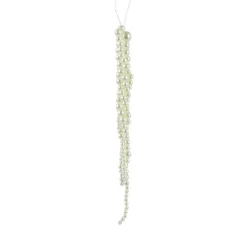 Suspension de Noël (H20 cm) Stalactite perles Nacrées