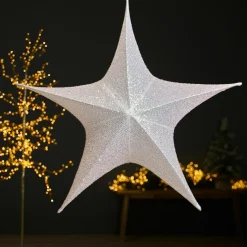 Suspension géante (D135 cm) Étoile de Noël Christmas pailleté Irisé