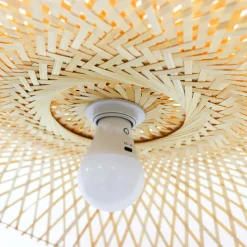 Suspension lumineuse en bambou (D75 cm) Mérida Naturel
