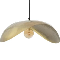 Suspension lumineuse en métal (D80 cm) Arlo doré