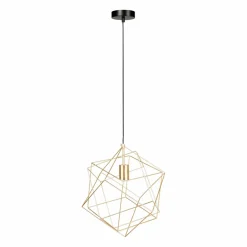 Suspension lumineuse en métal (D40 cm) Céleste Or