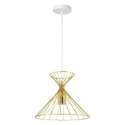 Suspension lumineuse en métal (D26 cm) Giulia Or