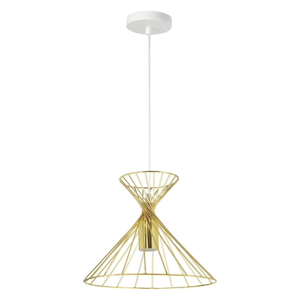 Suspension lumineuse en métal (D26 cm) Giulia Or