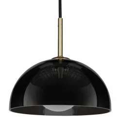 Suspension lumineuse en verre (D20 cm) Luméa Noir