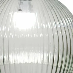Suspension lumineuse en verre (D30 cm) Velden Transparent