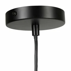 Suspension lumineuse métal et bambou (D36 cm) Envertito Beige