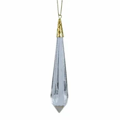 Suspension précieuse (H11 cm) Stalactite diamant Transparent