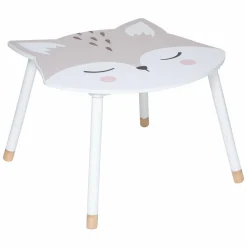 Table enfant bois (H43 cm) Douceur Renard Blanche