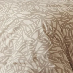 Taie de traversin coton lavé (L200 cm) Séréna Beige