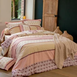 Taie d'oreiller carrée coton (65 x 65 cm) Inouk Rose