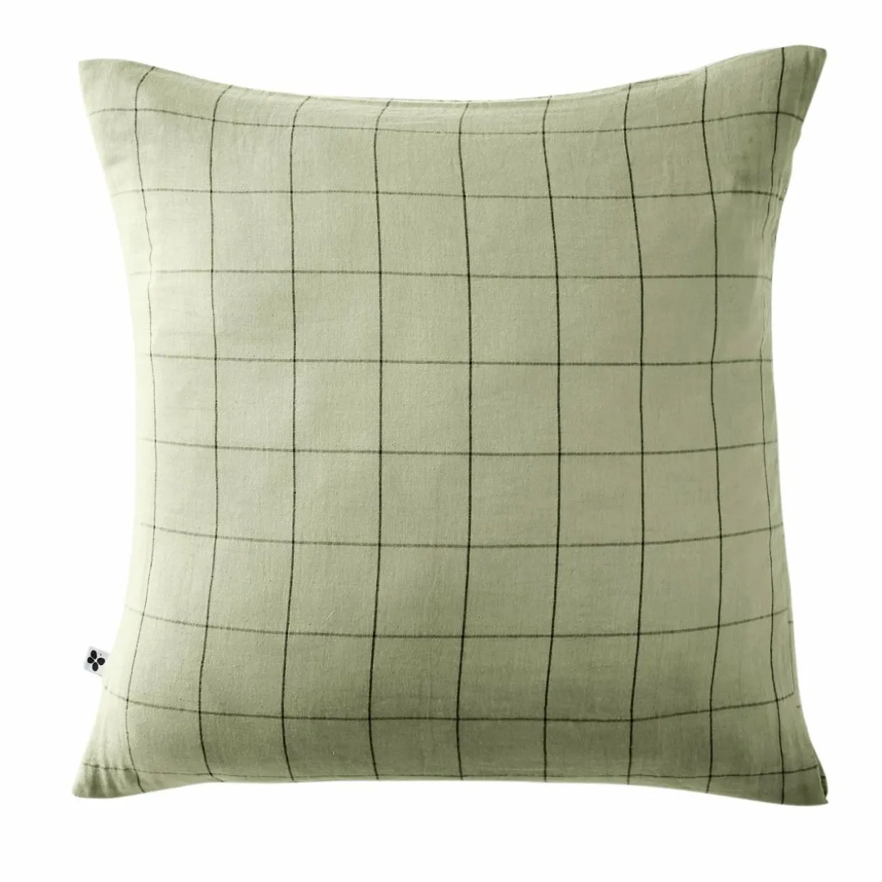 Taie d'oreiller carrée gaze de coton (60 x 60 cm) Gaïa Match Vert tilleul