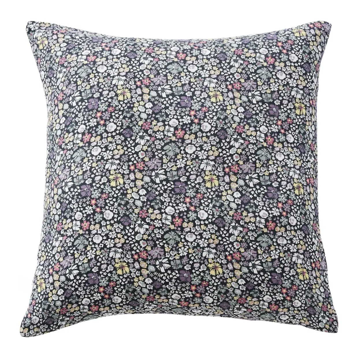 Taie d'oreiller carrée gaze de coton (60 x 60 cm) Elya Violet