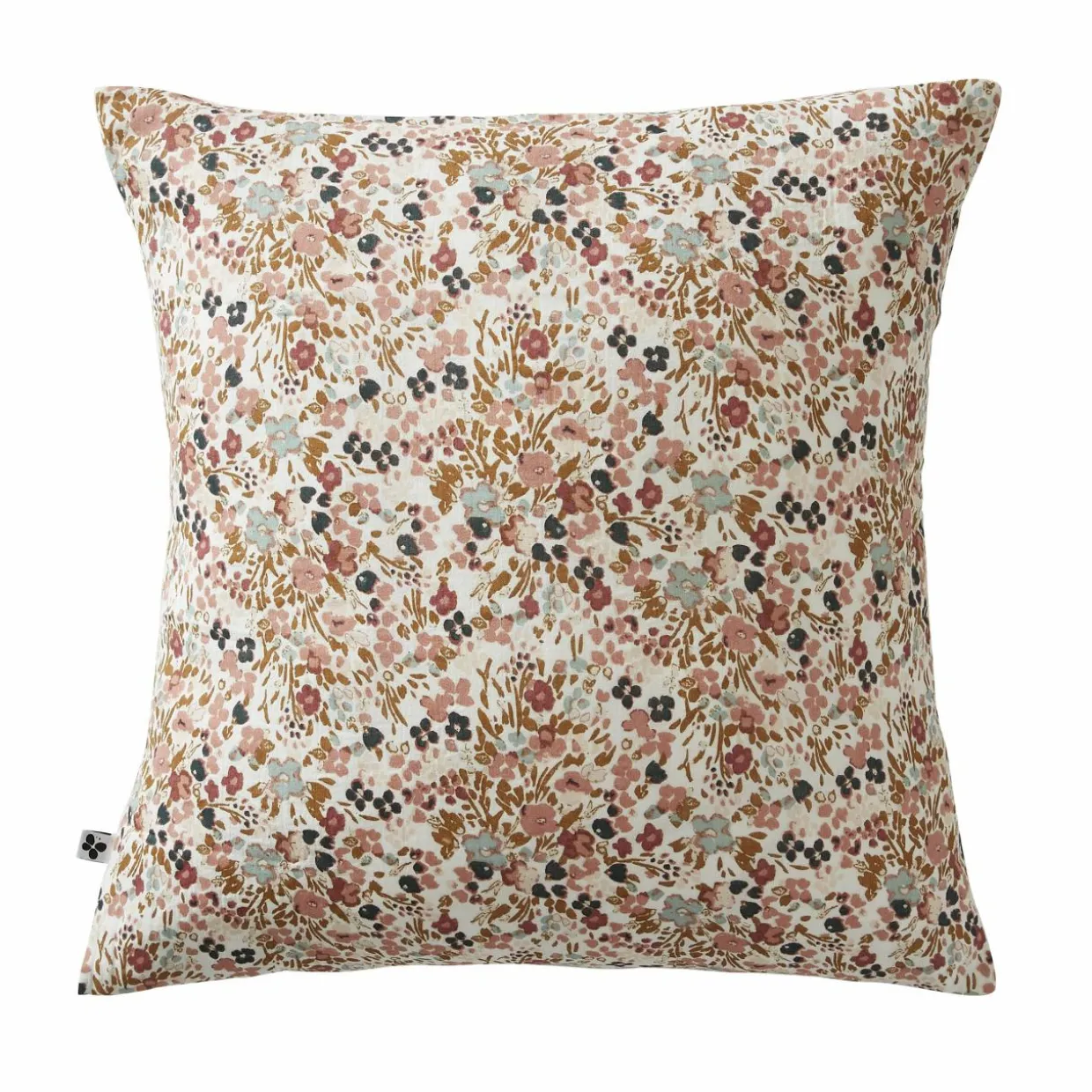 Taie d'oreiller carrée gaze de coton (60 x 60 cm) Constance Beige pampa