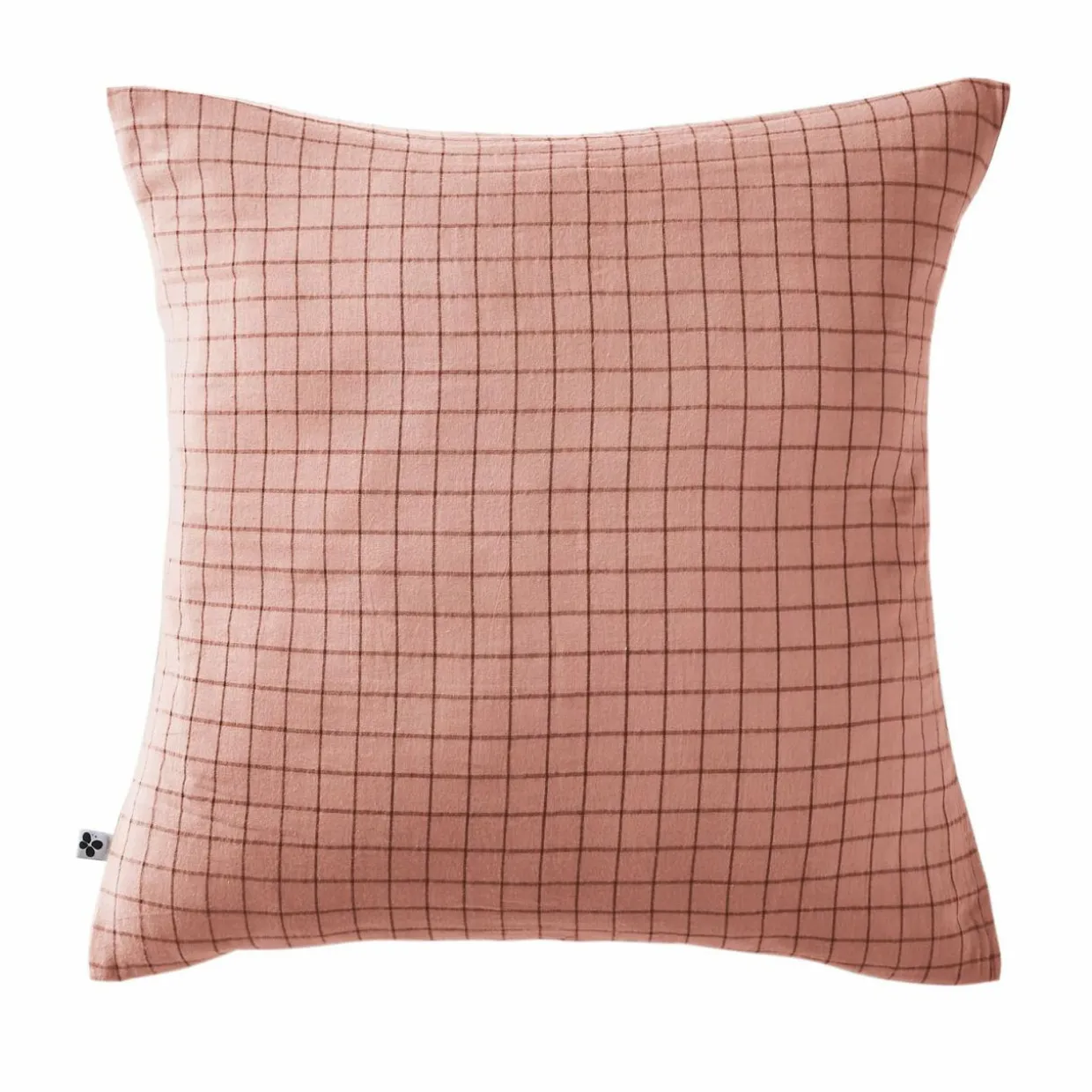 Taie d'oreiller carrée gaze de coton (60 x 60 cm) Gaïa Mix Rose pêche
