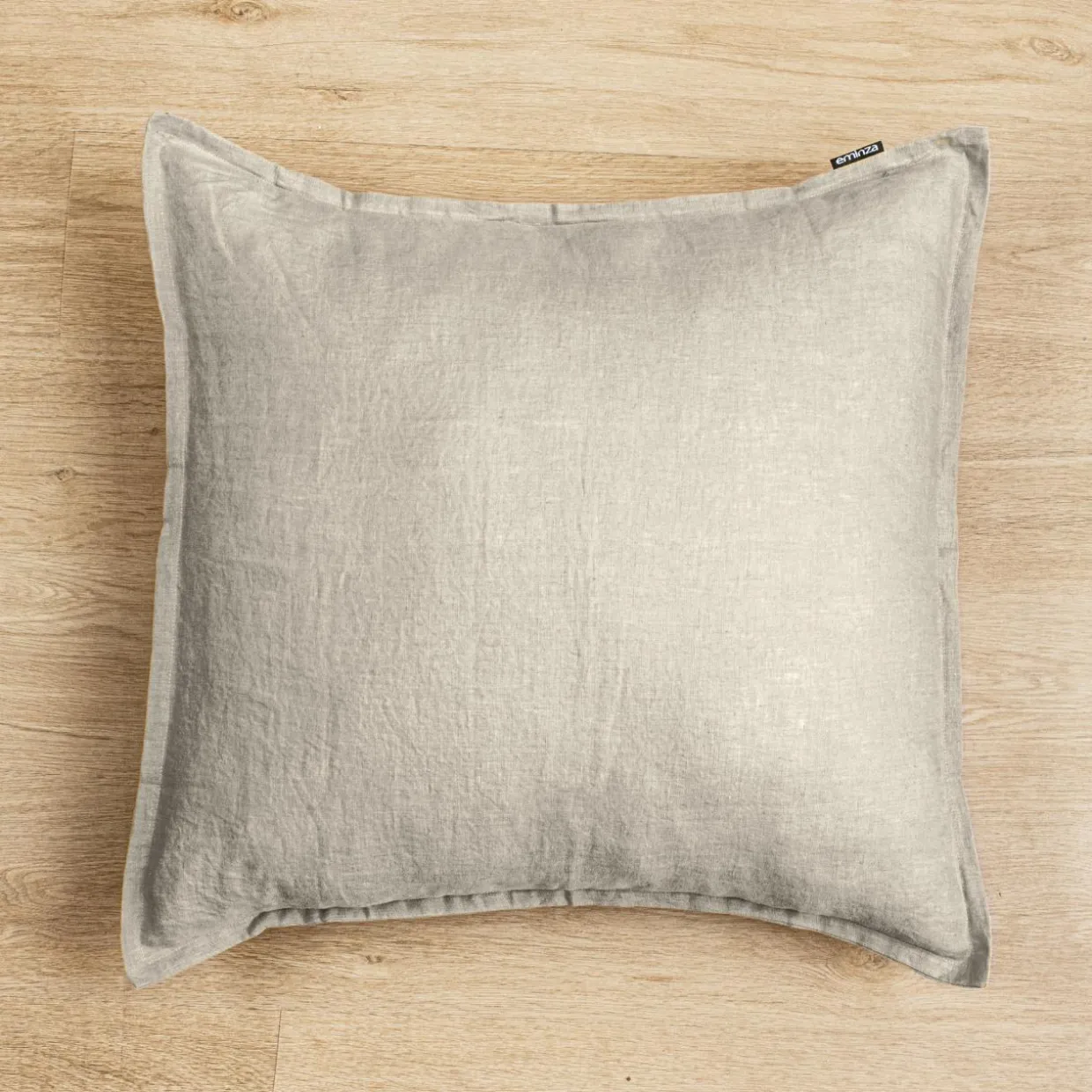 Taie d'oreiller carrée lin lavé (60 x 60 cm) Louise Beige