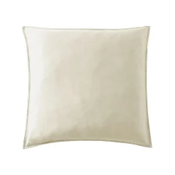 Taie d'oreiller carrée lyocell Tencel™ lavé (63 x 63 cm) Olivia Beige pampa