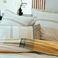 Taie d'oreiller carrée percale de coton (65 x 65 cm) Marlow Jaune