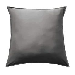 Taie d'oreiller carrée satin de bambou (80 x 80 cm) Sienna Gris granit