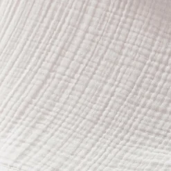 Taie d'oreiller quadruple gaze de coton (50 x 70 cm) Victoria x Gaïa Blanc chantilly