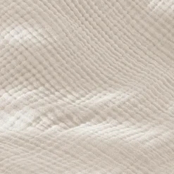 Taie d'oreiller quadruple gaze de coton (50 x 70 cm) Victoria x Gaïa Beige pampa
