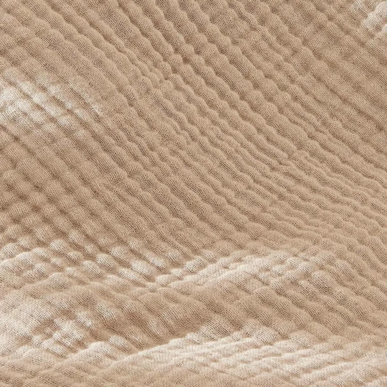 Taie d'oreiller quadruple gaze de coton (80 x 80 cm) Victoria x Gaïa Ficelle