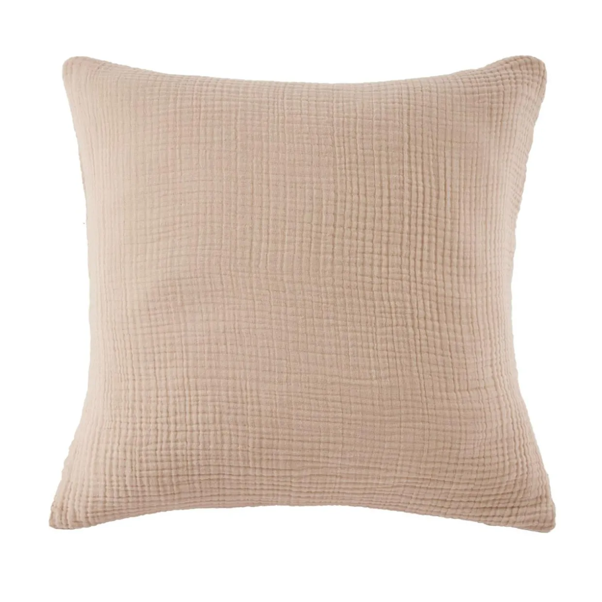 Taie d'oreiller quadruple gaze de coton (80 x 80 cm) Victoria x Gaïa Ficelle
