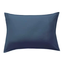 Taie d'oreiller rectangulaire satin de bambou (50 x 80 cm) Sienna Bleu nuit