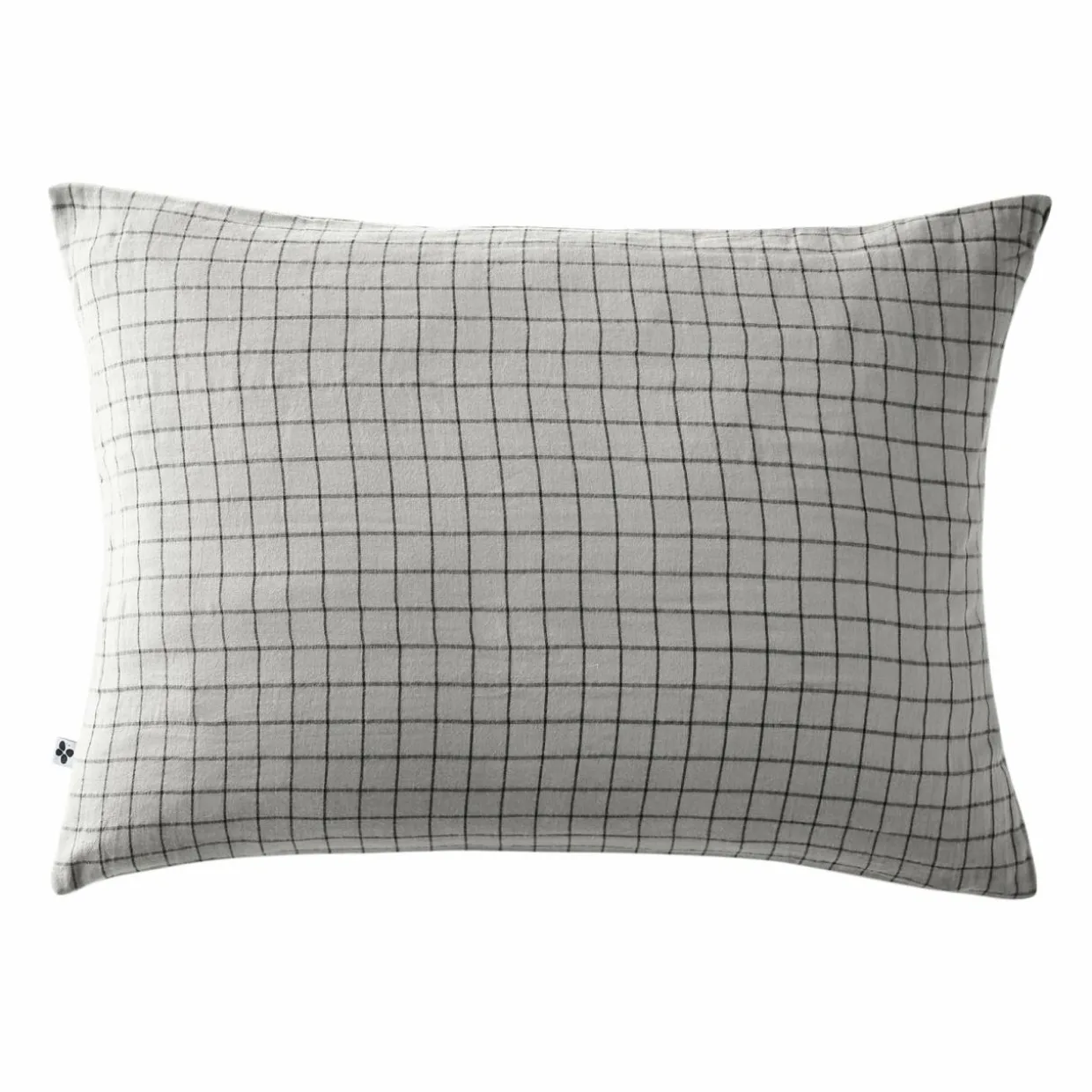 Taie d'oreiller rectangulaire gaze de coton (50 x 70 cm) Gaïa Mix Gris nuage