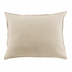 Taie d'oreiller rectangulaire flanelle de coton (50 x 80 cm) Nina Beige