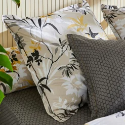Taie d'oreiller rectangulaire percale de coton (50 x 70 cm) Asia Beige