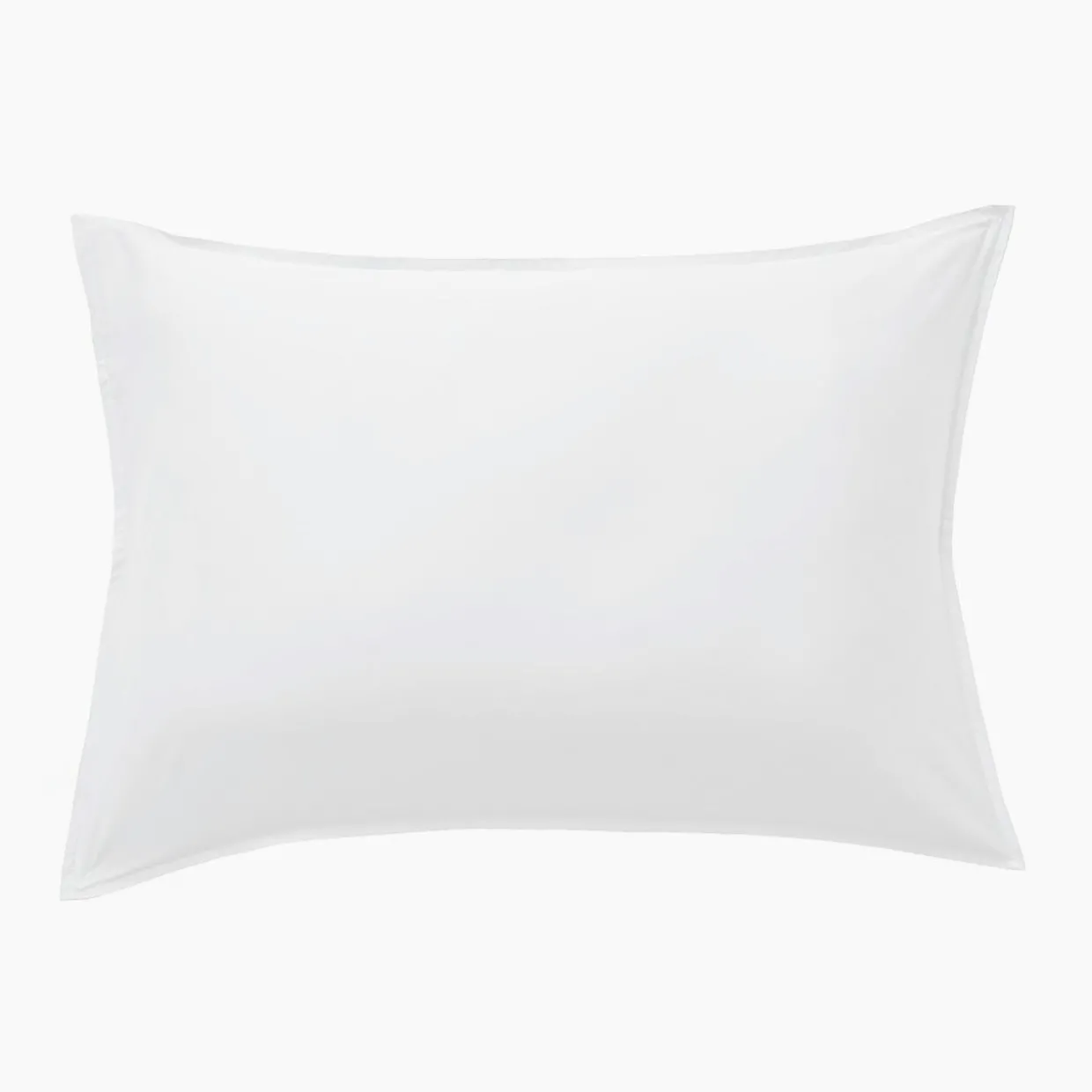 Taie d'oreiller rectangulaire satin de bambou (50 x 80 cm) Sienna Blanc chantilly