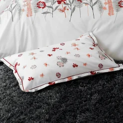 Taie d'oreiller rectangulaire percale de coton (50 x 70 cm) Petite folie Rouge
