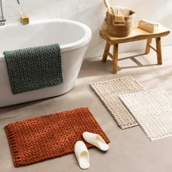 Tapis de bain en coton (50 x 80 cm) Ariel Beige