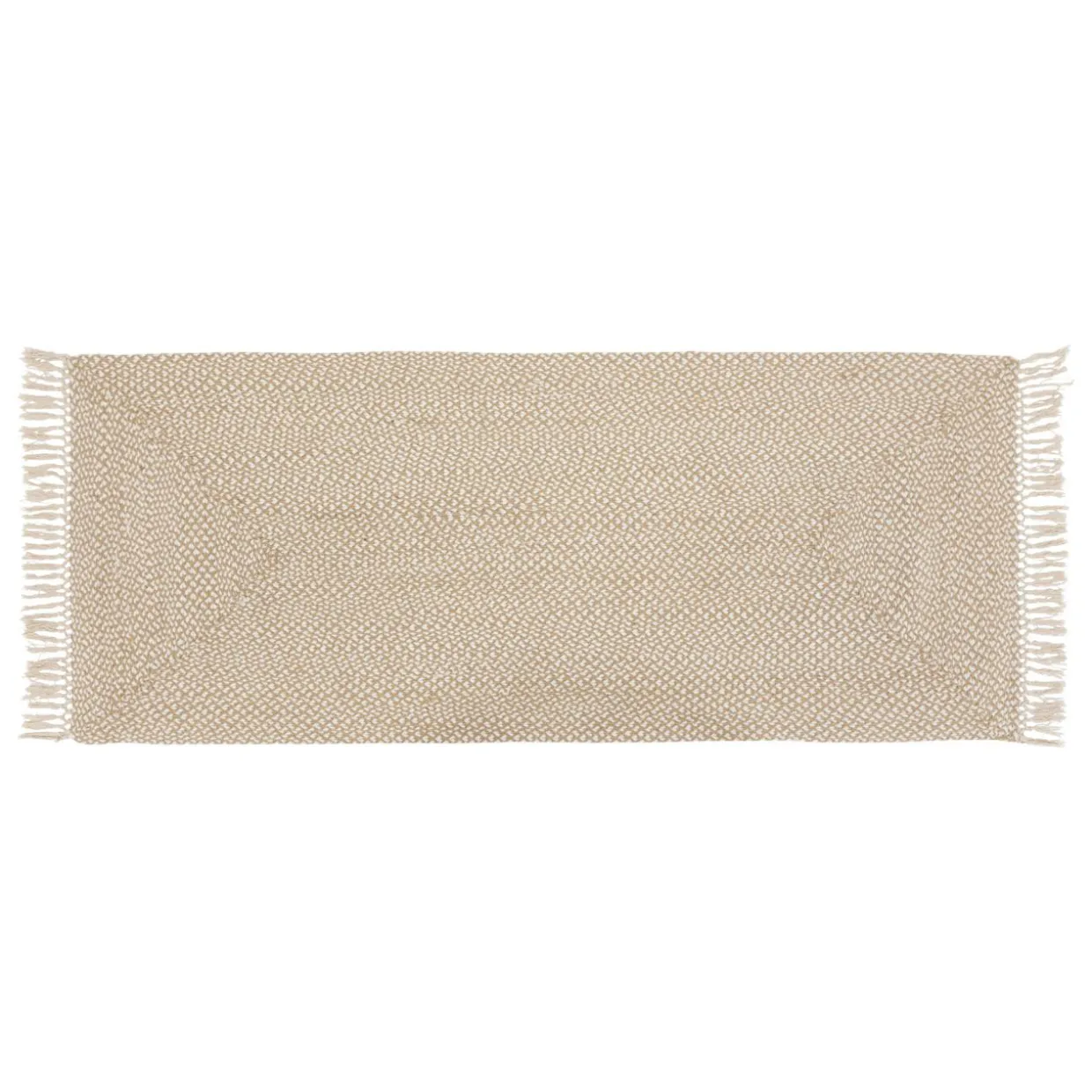 Tapis de couloir jute et coton (80 x 200 cm) Jyta Blanc