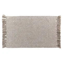 Tapis de salon coton (50 x 80 cm) Alessia Taupe