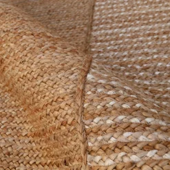 Tapis de salon rectangulaire jute tissée main (160 x 230 cm) Hudson Marron