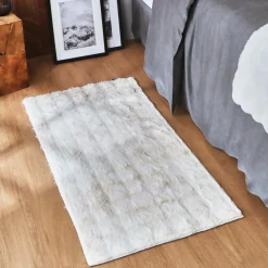 Tapis fausse fourrure (60 x 120 cm) Toronto Ivoire
